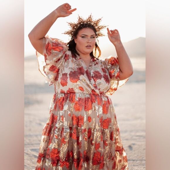 JessaKae Anna dress Golden Hearth NWT 4X - Picture 2 of 3